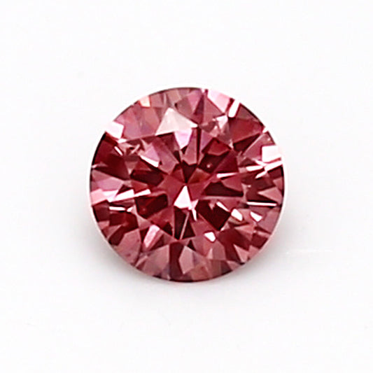0.16ct Fancy Deep Pink Diamond, Round Shape, SI2, Argyle & GIA