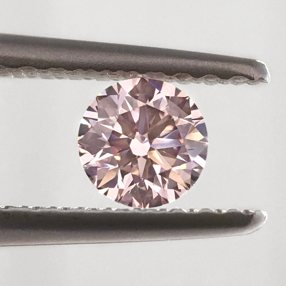 0.25ct Pink Diamond, Round Shape, VVS2 Clarity