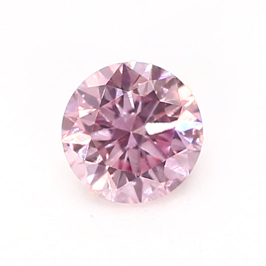 0.16ct Pink Diamond, Round Shape, VS1 Clarity