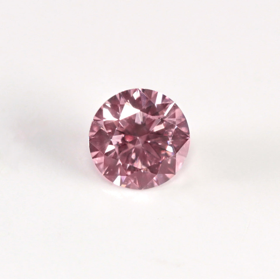 0.15ct Pink Diamond, Round Shape, SI1 Clarity