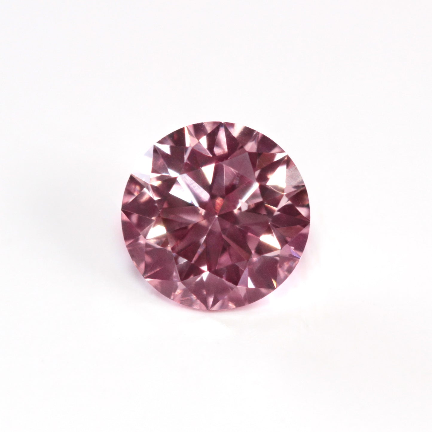 0.3ct Pink Rosé Diamond, Round Shape, SI1 Clarity