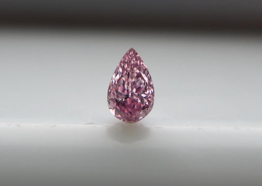 0.2ct Purplish Pink Diamond, Pear Shape, SI1 Clarity
