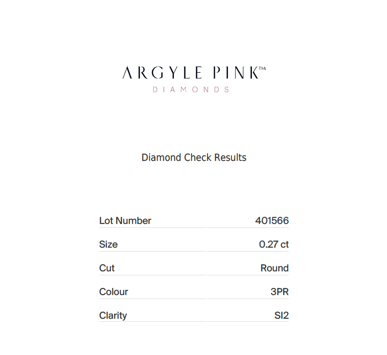 0.27ct Fancy Intense Pink Diamond, Round Shape, SI1, Argyle & GIA