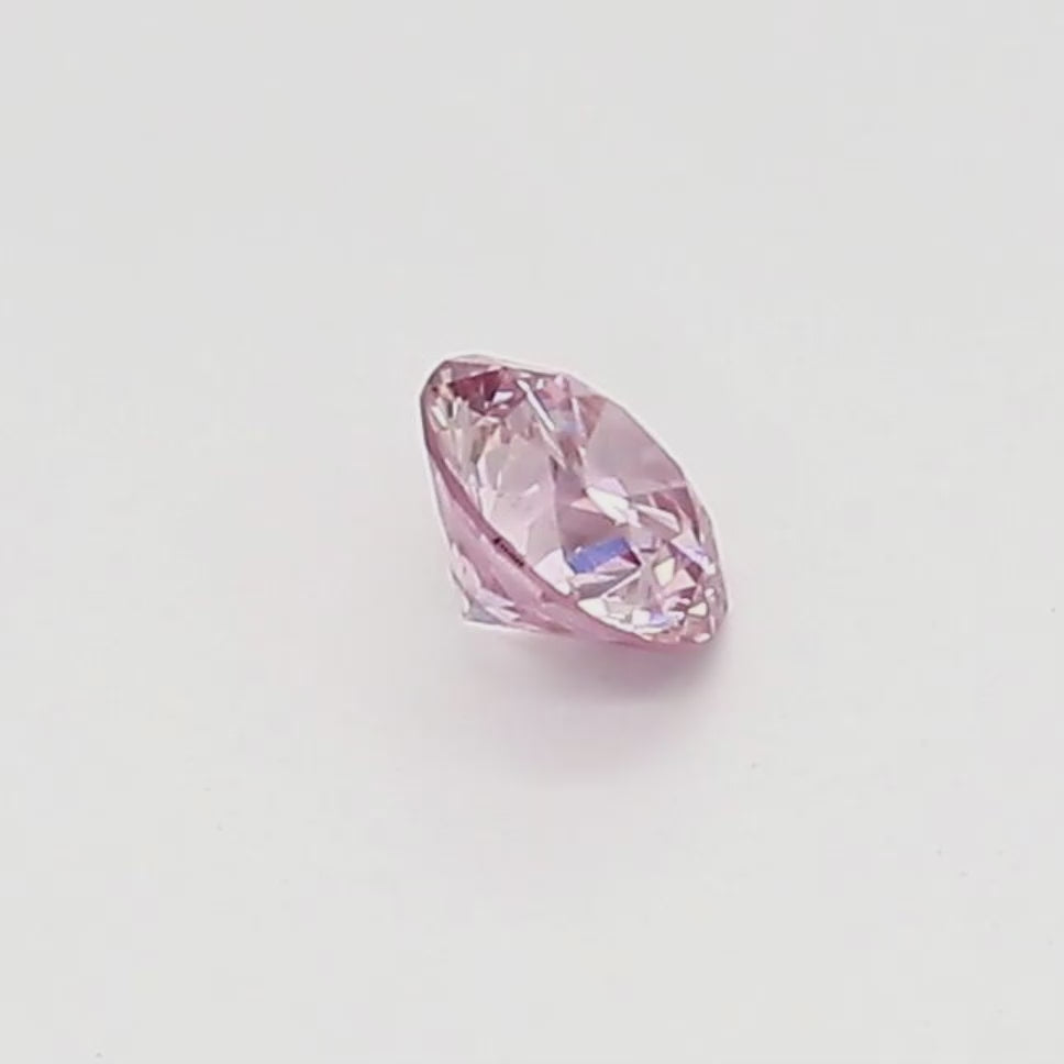 0.14ct Pink Diamond, Round Shape, SIAV, Argyle
