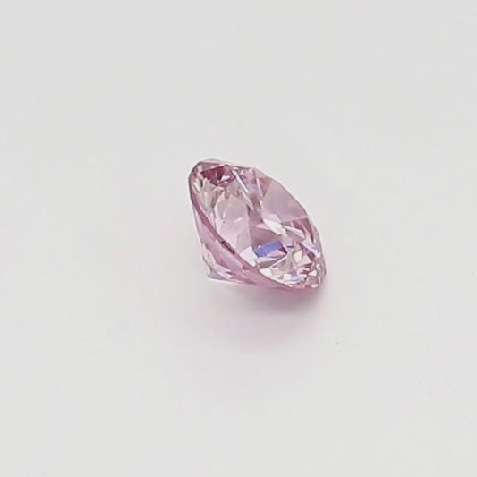 0.14ct Pink Diamond, Round Shape, SIAV, Argyle