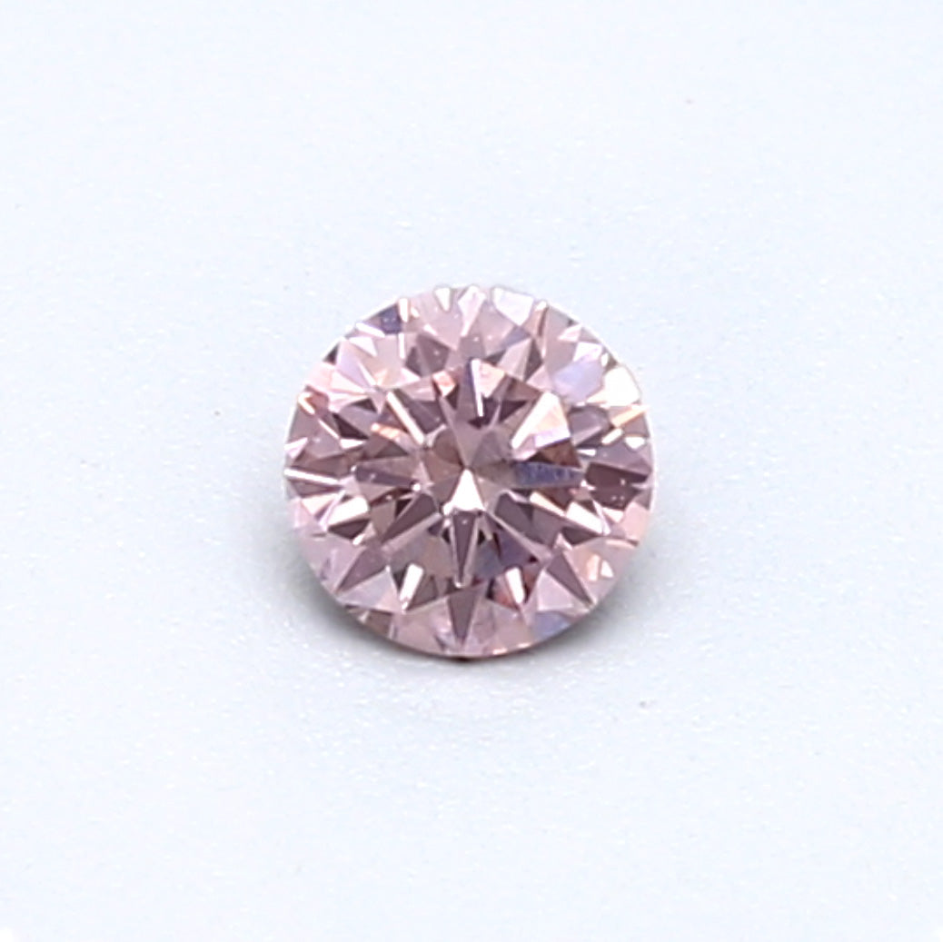 0.17ct Fancy Pink Diamond, Round Shape, VVS2, Argyle & GIA
