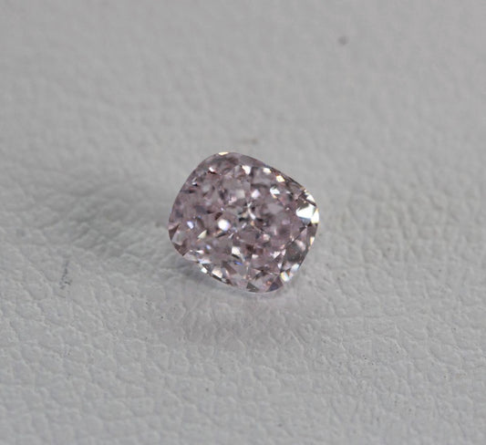 0.41ct Purplish Pink Diamond, Cushion Shape, SI1 Clarity