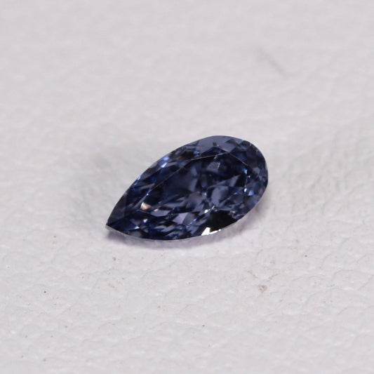 0.17ct Grey Violet Diamond, Pear Shape, VS2 Clarity