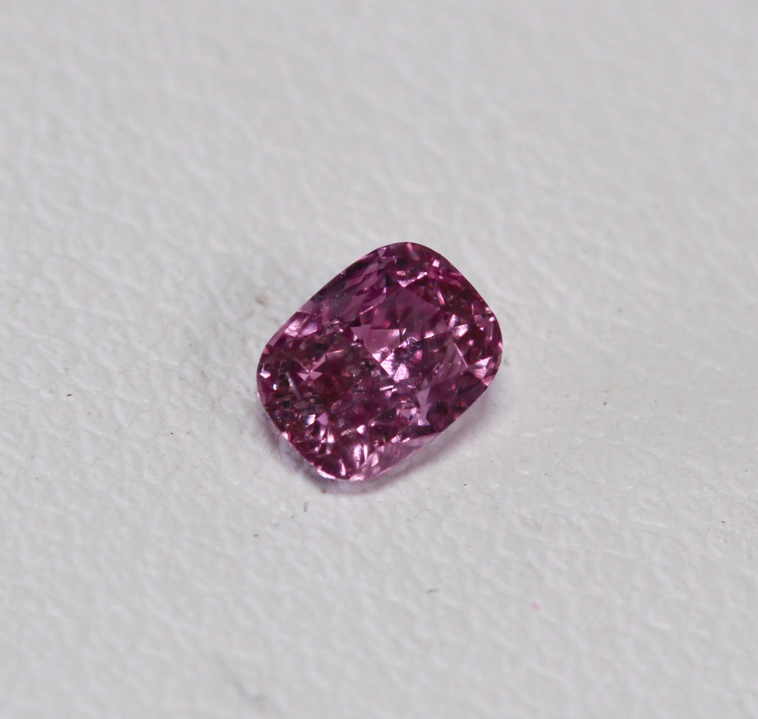 0.25ct Fancy Deep Pink-Purple Diamond, Cushion Shape, SI1, GIA – Pink ...