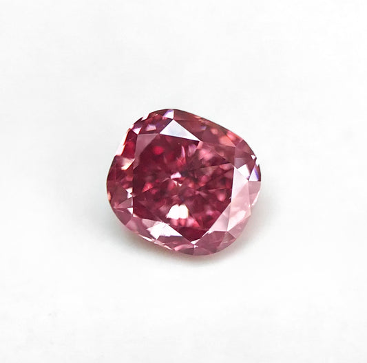 0.29ct Fancy Vivid Purplish Pink Diamond, Cushion Shape, VS2, GIA