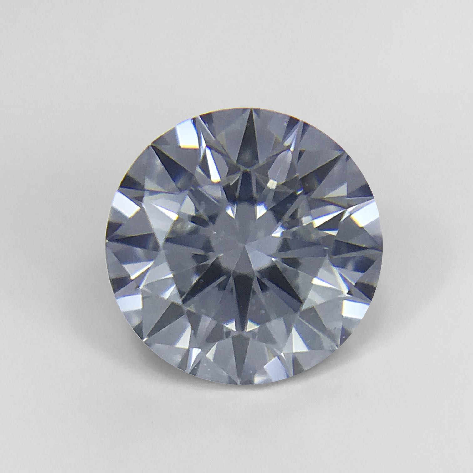 0.22ct Blue Grey Diamond, Round Shape, VVS1 Clarity