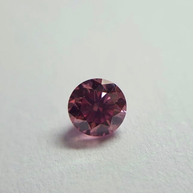 Pair of 0.28ctw Fancy Intense Pink Diamonds, Round Shape, VS2, Argyle