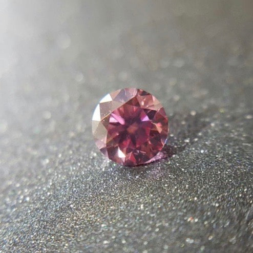 Pair of 0.28ctw Fancy Intense Pink Diamonds, Round Shape, VS2, Argyle