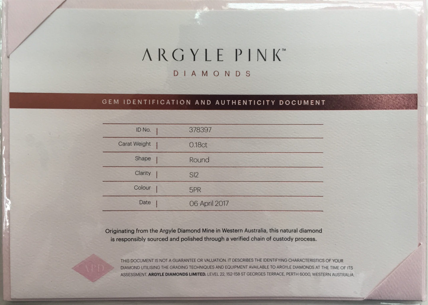Pair of 0.36ctw Fancy Intense Pink Diamonds, Round Shape, SI2/SI1, Argyle & GIA