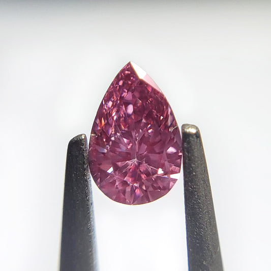 0.08ct Purplish Pink Diamond, Pear Shape, SI2, Argyle