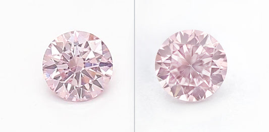 Pair of 0.28ctw, 6P, Round Shape, SIAV, Argyle