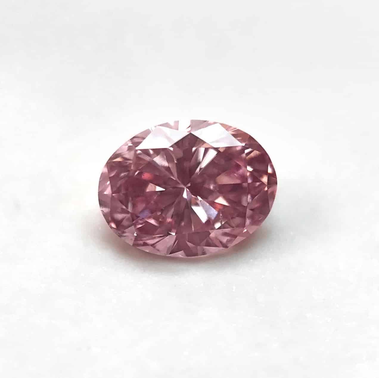 0.2ct Pink Diamond, Oval Shape, SI1 Clarity