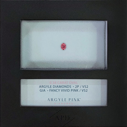 0.38ct Pink Diamond, Oval Shape, VS2 Clarity
