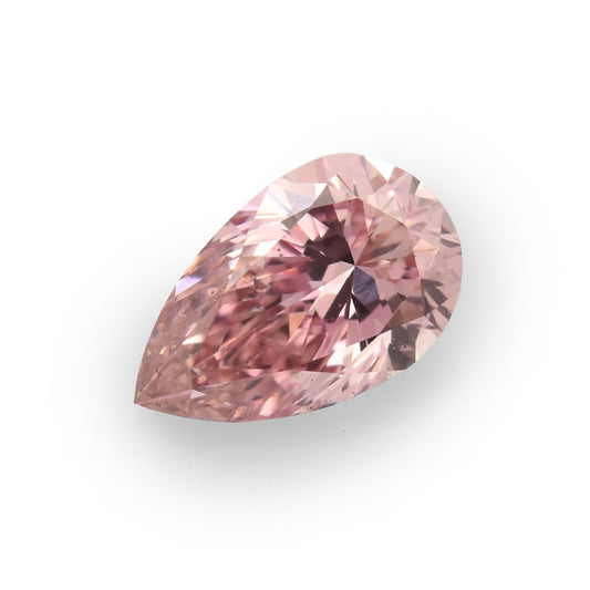 0.15ct Pink Rosé Diamond, Pear Shape, SI1 Clarity