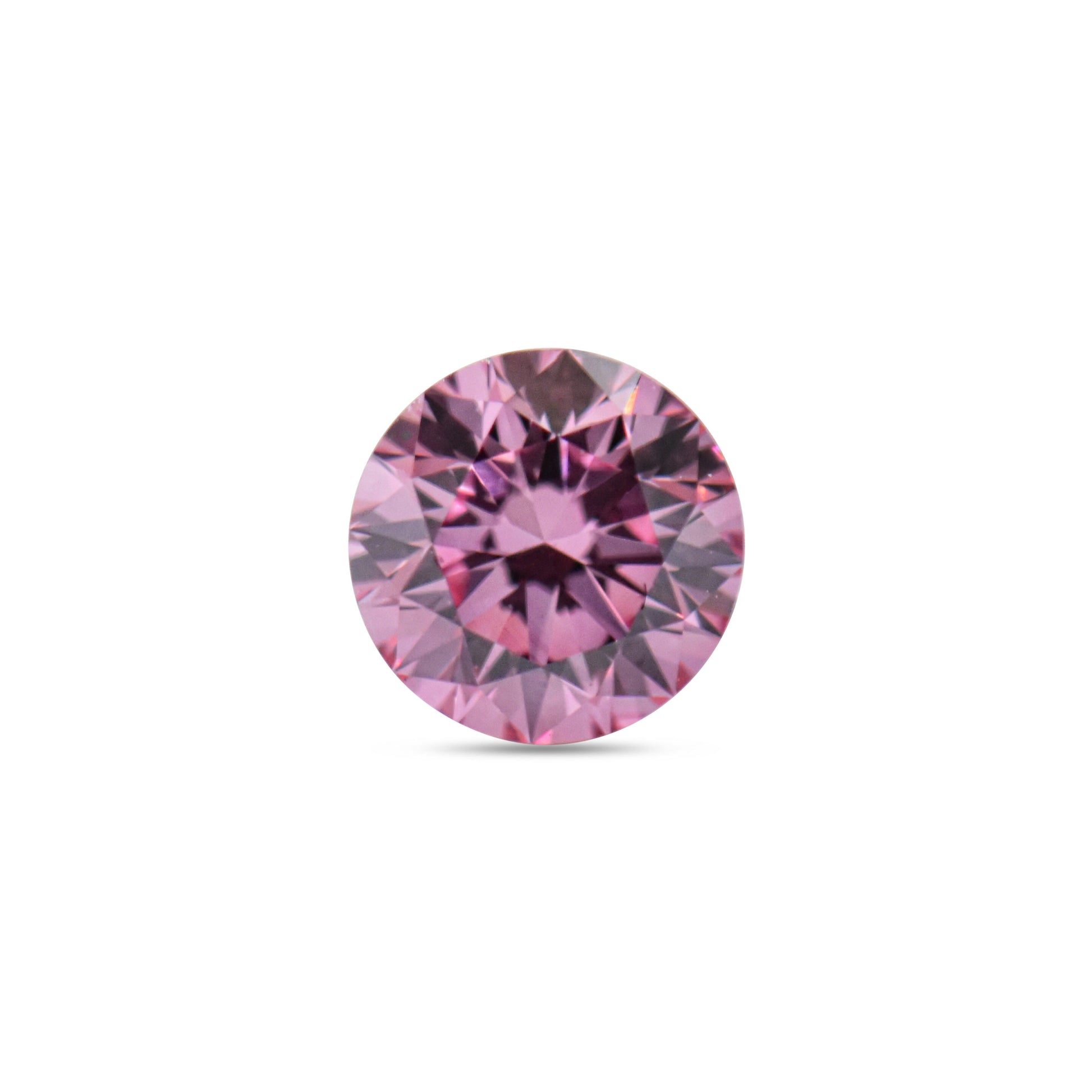 0.26ct Purplish Pink Diamond, Round Shape, VVS1 Clarity