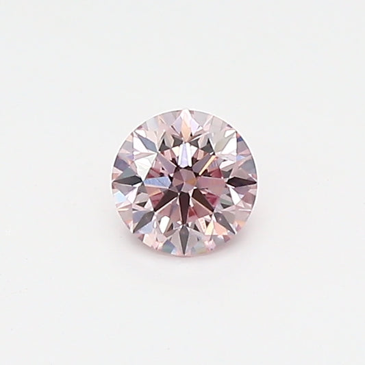 0.18ct Pink Diamond, Round Shape, VVS1 Clarity