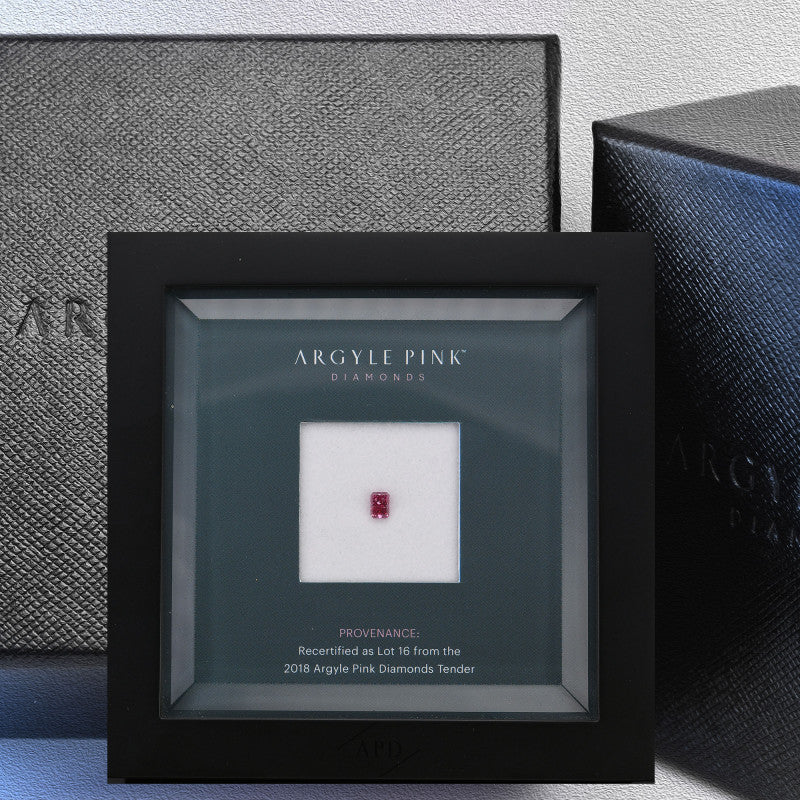 0.51ct Fancy Vivid Purplish Pink Diamond, Emerald Shape, I1, Argyle & GIA