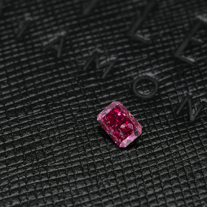 0.51ct Fancy Vivid Purplish Pink Diamond, Emerald Shape, I1, Argyle & GIA