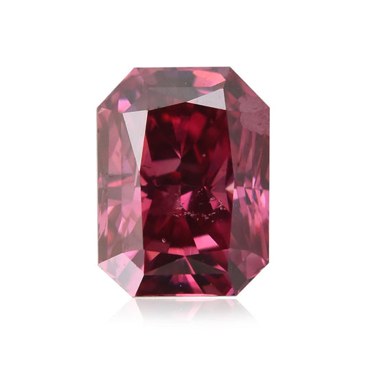 0.39ct Red Diamond, Radiant Shape, I1 Clarity