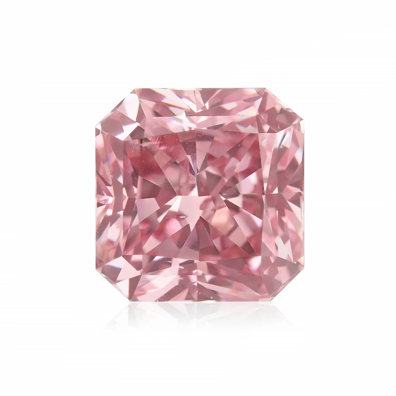 0.51ct Pink Diamond, Radiant Shape, SI1 Clarity
