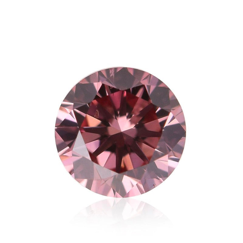 0.14ct Pink Rosé Diamond, Round Shape, P1 Clarity