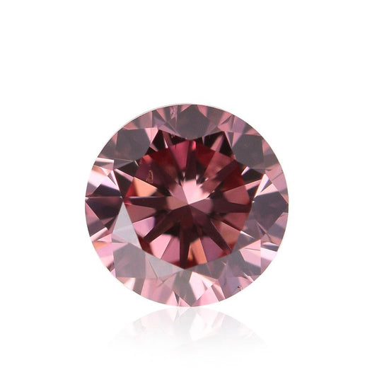 0.14ct Pink Rosé Diamond, Round Shape, P1 Clarity