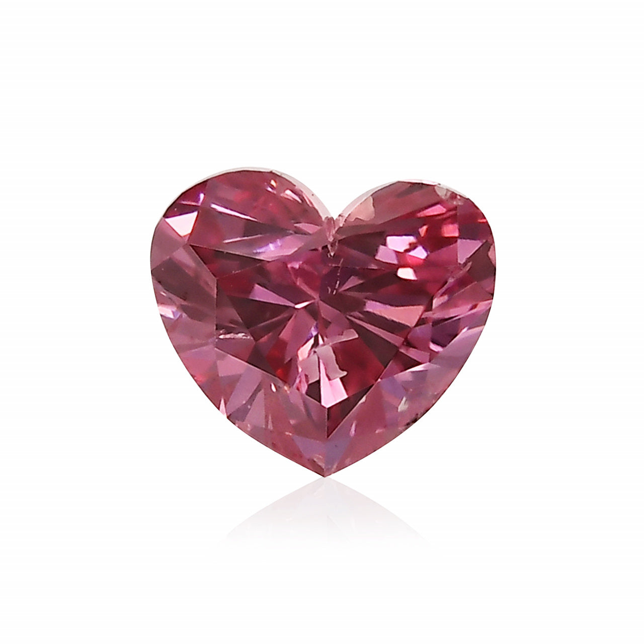 0.36ct Purplish Pink Diamond, Heart Shape, P1 Clarity