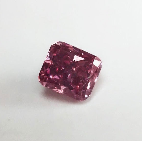 0.31ct Fancy Deep Purplish Pink Diamond, Cushion Shape, SI2, GIA