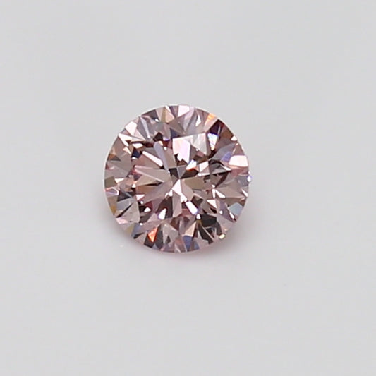 0.18ct Pink Rosé Diamond, Round Shape, SI2, Argyle