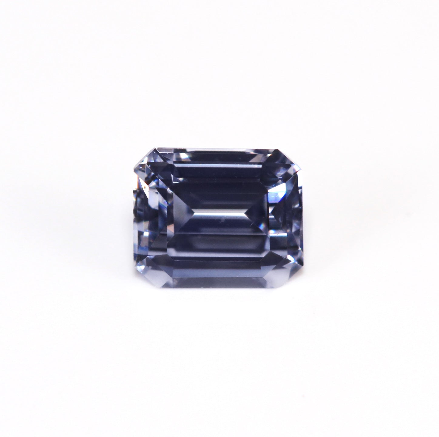 0.2ct Grey Violet Diamond, Emerald Shape, SI1 Clarity