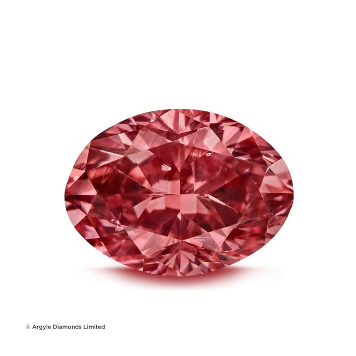 0.35ct Pink Diamond, Oval Shape, SI2 Clarity