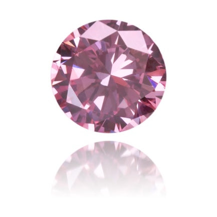 0.18ct Pink Diamond, Round Shape, VS2 Clarity