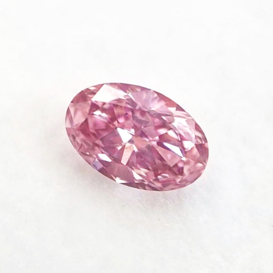 0.29ct Fancy Intense Purplish Pink Diamond, Oval Shape, VS2, Argyle & GIA