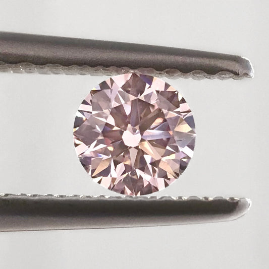 0.25ct Pink Diamond, Round Shape, VVS2 Clarity