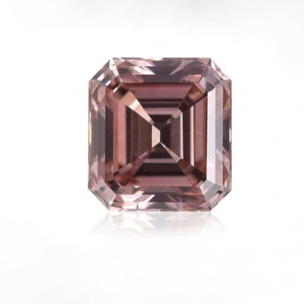 0.35ct Fancy Intense Orangy Pink Diamond, Emerald Shape, VS1, Argyle & GIA