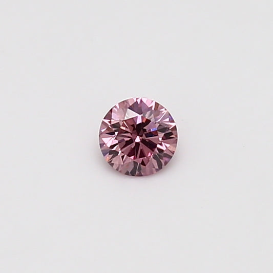 0.16ct Pink Diamond, Round Shape, VVS2, Argyle
