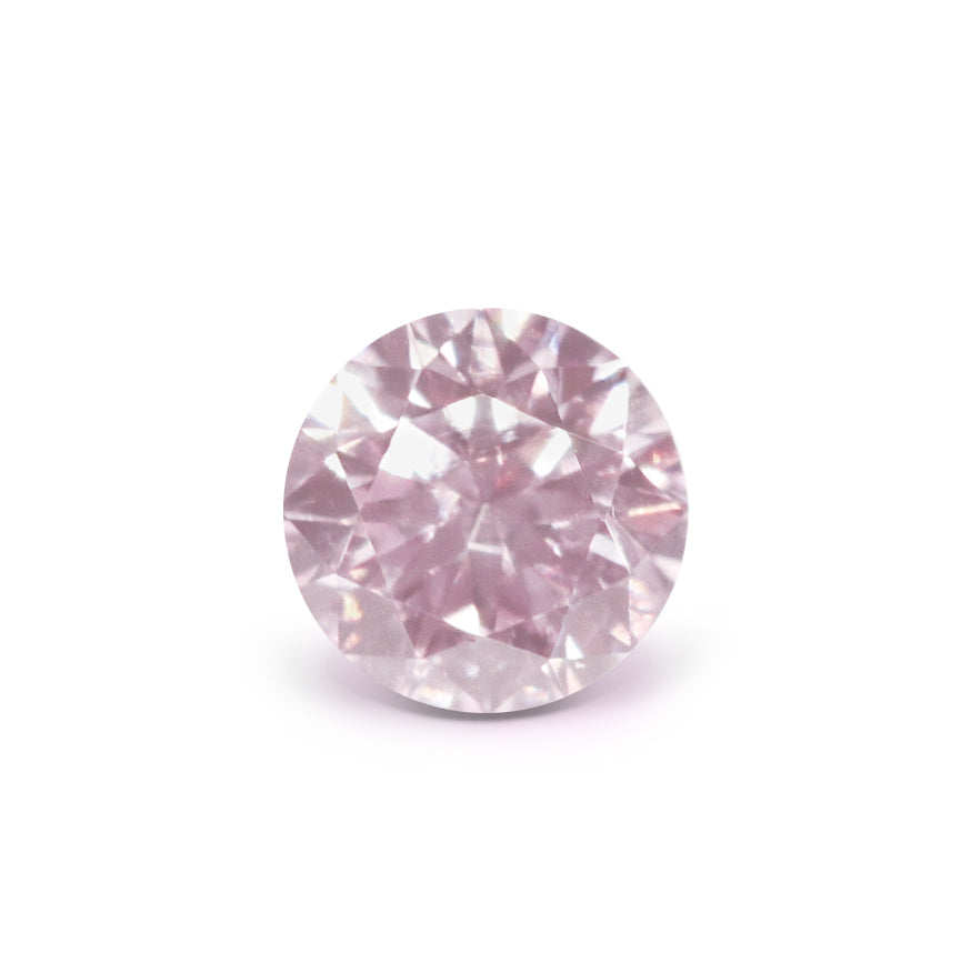 0.1ct Pink Diamond, Round Shape, SIAV Clarity
