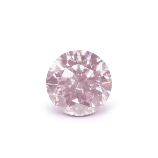 0.1ct Pink Diamond, Round Shape, SIAV Clarity