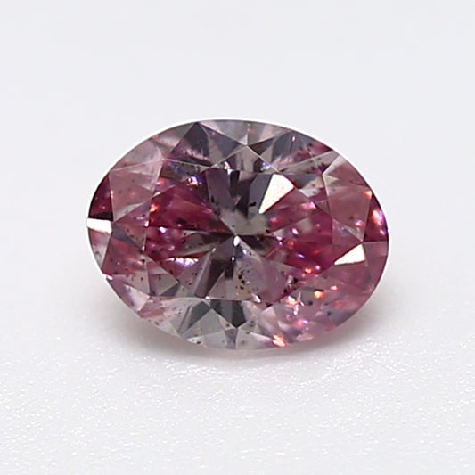 0.17ct Pink Diamond, Oval Shape, I1 Clarity