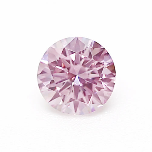 0.13ct Purplish Pink Diamond, Round Shape, SIAV, Argyle