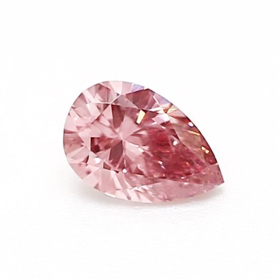 0.08ct Pink Rosé Diamond, Pear Shape, SIAV Clarity