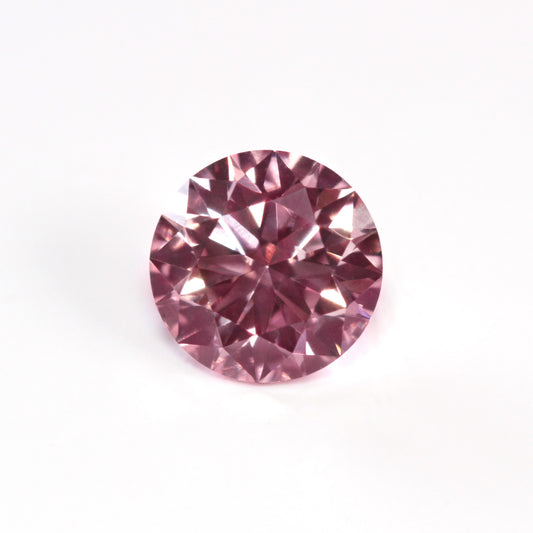 0.3ct Pink Rosé Diamond, Round Shape, SI1 Clarity