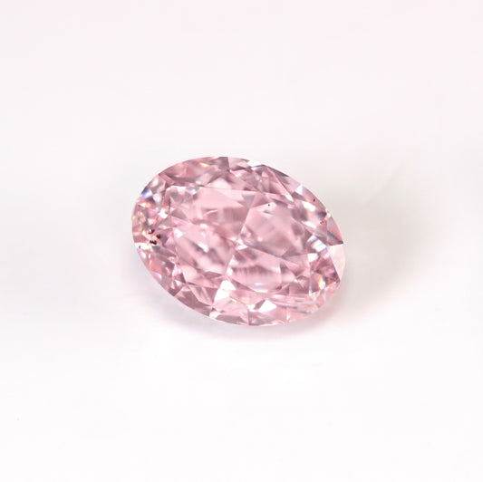 0.51ct Fancy Purplish Pink Diamond, Oval Shape, SI1, Argyle & GIA