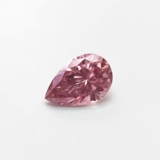 0.19ct Fancy Vivid Pink Diamond, Pear Shape, SI1, Argyle & GIA