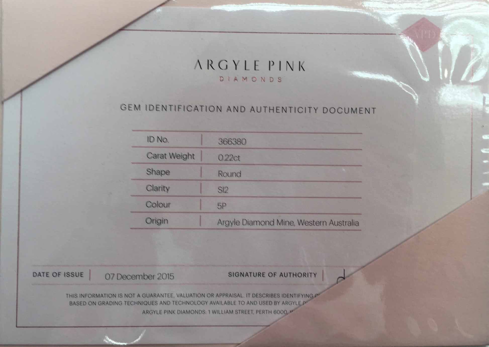 0.23ct Fancy Intense Purplish Pink Diamond, Round Shape, SI1, Argyle & GIA